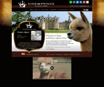 Kapafarm.com(King and Prince Alpaca Farm) Screenshot