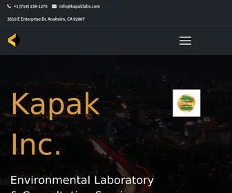 Kapaklabs.com(Environmental Laboratory & Consultancy Services) Screenshot