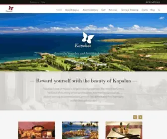 Kapalua.com(Kapalua Resort) Screenshot