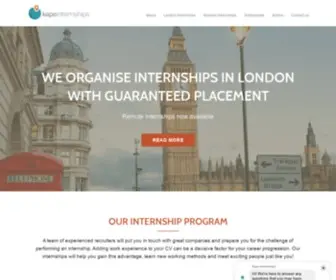 Kapeinternships.com(Guaranteed Internships in London) Screenshot