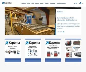 Kapema.dk(Din leverandør af maskiner til Metalindustrien) Screenshot