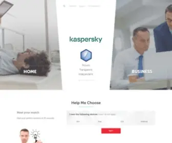 Kapersky.com(Kaspersky Cyber Security Solutions for Home & Business) Screenshot