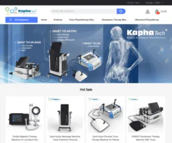 Kaphatech.com(Tecar Physiotherapy Machine) Screenshot