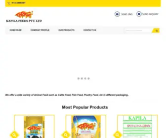 Kapilafeeds.com(KAPILA FEEDS PVT. LTD) Screenshot