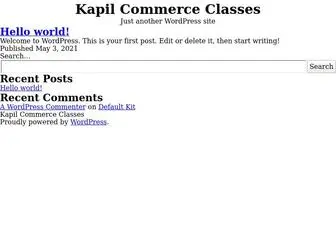 Kapilcommerceclasses.in(Just another WordPress site) Screenshot