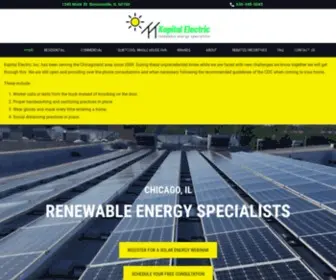 Kapitalelectric.com(Trusted Solar Panel And EV Charger Installers in Chicago) Screenshot