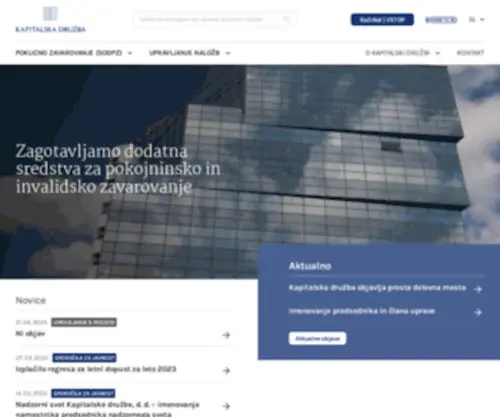 Kapitalska-Druzba.si(Družba) Screenshot
