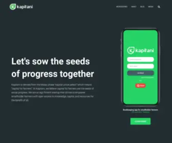 Kapitani.co(Capital for farmers are the seeds of progress) Screenshot
