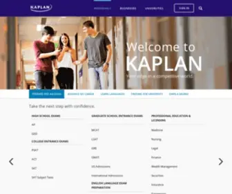 Kaplan.com(Education Programs for Universities) Screenshot