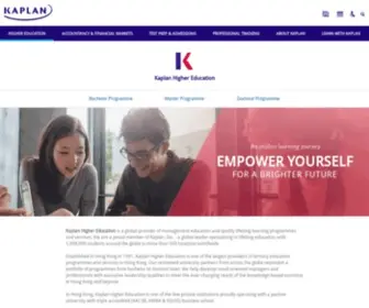 Kaplan.edu.hk(Kaplan Business and Accountancy School) Screenshot