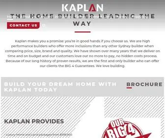 Kaplanhomes.com.au(Sydney Home Builder with Lifetime Structural Guarantee) Screenshot