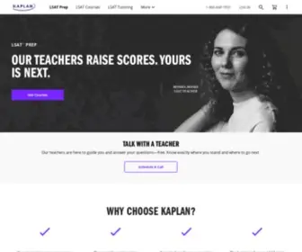 Kaplanlsat.com(LSAT Test Prep) Screenshot
