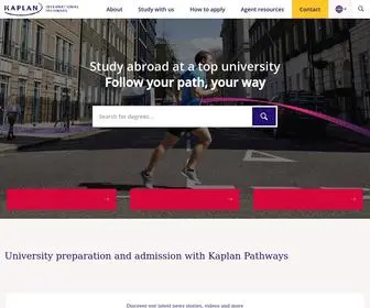 Kaplanpathways.com(Study abroad at university and shape your future) Screenshot
