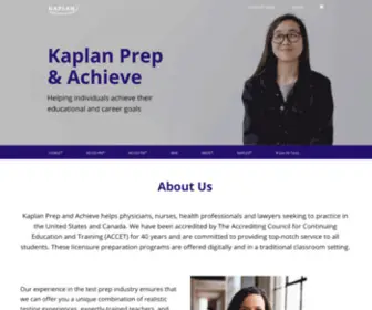 Kaplanprepandachieve.com(Kaplan Medical Prep) Screenshot