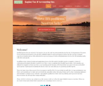 Kaplantaxandaccounting.com(Kaplan Tax & Accounting Inc) Screenshot