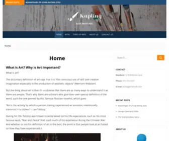 Kaplinq.com(Blog about art) Screenshot