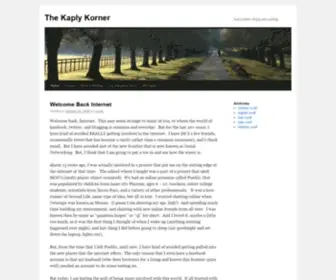 Kaply.com(The Kaply Korner) Screenshot