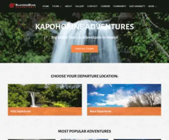 Kapohokine.com(KapohoKine Adventures) Screenshot