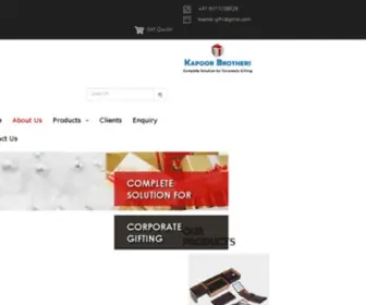 Kapoorbrothers.com(Corporate Gifts) Screenshot