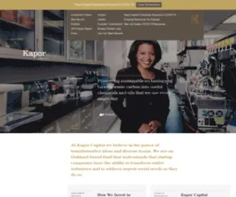 Kaporcapital.com(Kapor Capital) Screenshot