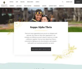 Kappaalphatheta.org(Kappa Alpha Theta) Screenshot