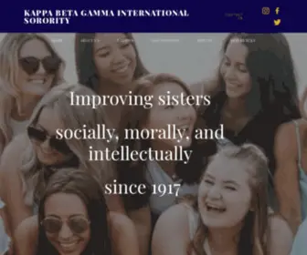 Kappabetagamma.org(Kappa Beta Gamma International Sorority) Screenshot