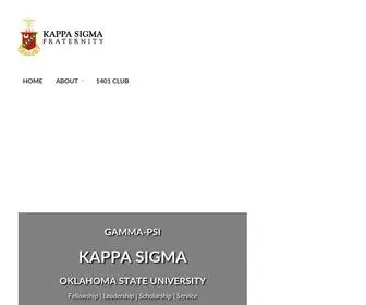 Kappasigma.com(Kappa Sigma Gamma Psi) Screenshot