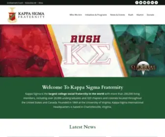 Kappasigma.org(Kappa Sigma) Screenshot