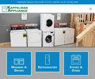 Kappelmanappliance.com(Kappelman Appliance) Screenshot