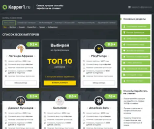 Kapper1.ru(рейтинг капперов +【проверенные отзывы】) Screenshot