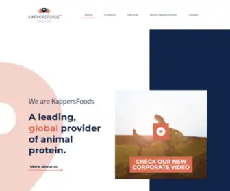 Kappersfoods.com(Sourcing certainty in animal protein) Screenshot