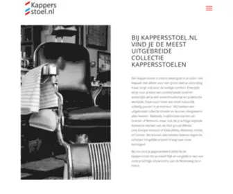 Kappersstoel.nl(Aanbod van kappersstoelen en barber chairs) Screenshot