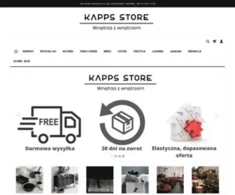 Kapps-Store.pl(Akcesoria, dodatki do domu, wyposażenie kuchni, łazienki, lustra, meble do wnętrza i ogrodu) Screenshot
