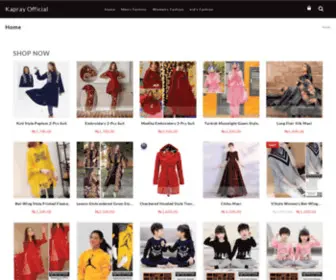 Kaprayofficial.com(Your Stitched Dress Store) Screenshot