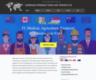 Kaprisanoverseas.com(Foreign Work Permit) Screenshot