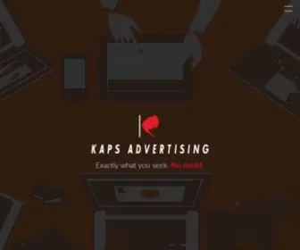 Kapsadvertising.com(Kaps Advertising) Screenshot