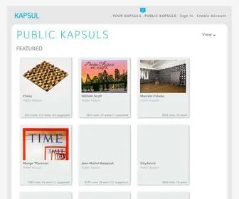 Kapsul.org(Public Kapsuls) Screenshot