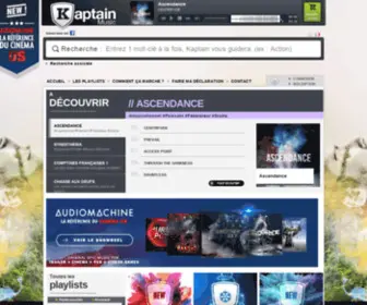 Kaptainmusic.com(Kaptain music) Screenshot
