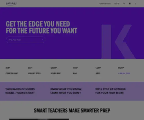 Kaptest.com(Test Prep Courses) Screenshot