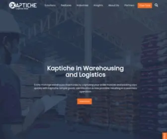 Kaptiche.com(Intelligent Data Capture Software) Screenshot