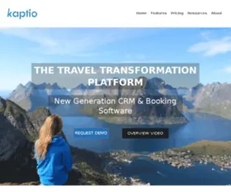 Kaptio.com(Travel CRM & Reservation Platform) Screenshot