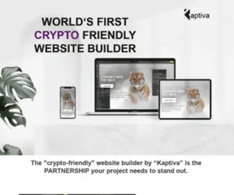 Kaptiva.io(Website Builder) Screenshot