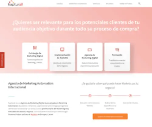 Kapturall.com(Agencia de Marketing Automation) Screenshot
