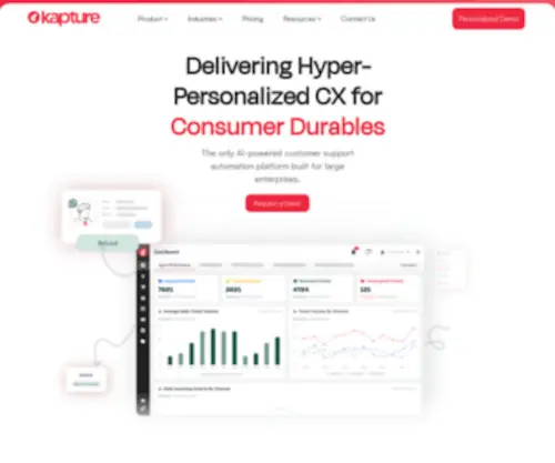 Kapture.cx(Customer Service CRM Software) Screenshot
