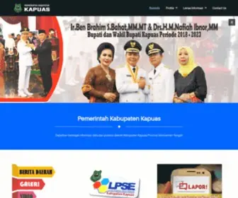 Kapuaskab.go.id(PEMERINTAH KABUPATEN KAPUAS) Screenshot