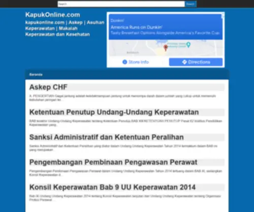 Kapukonline.com(Makalah keperawatan|makalah kesehatan|askep|asuhan keperawatan|Diagnosa|Etiologi|Definisi) Screenshot