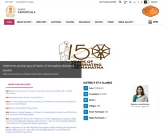 Kapurthala.gov.in(Kapurthala Web Portal) Screenshot