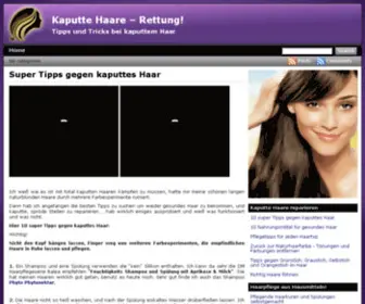 Kaputtehaare.de(Haarpflege) Screenshot