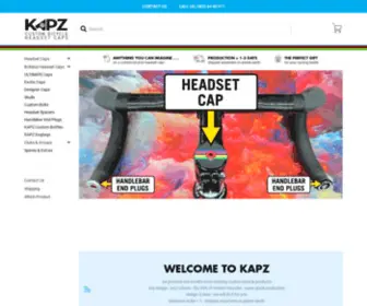 Kapz.com(KAPZ ™ custom bicycle headset top caps) Screenshot
