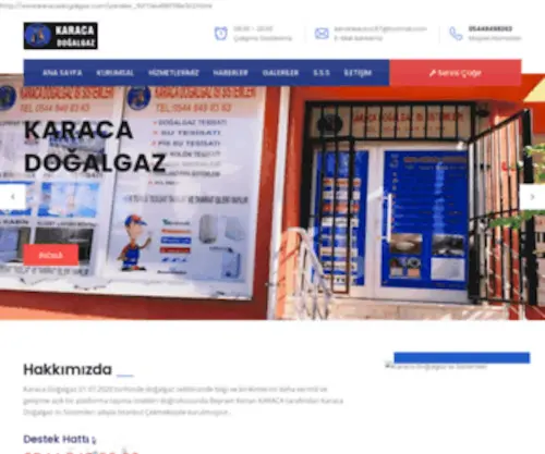 Karacadogalgaz.com(Karaca doğalgaz) Screenshot